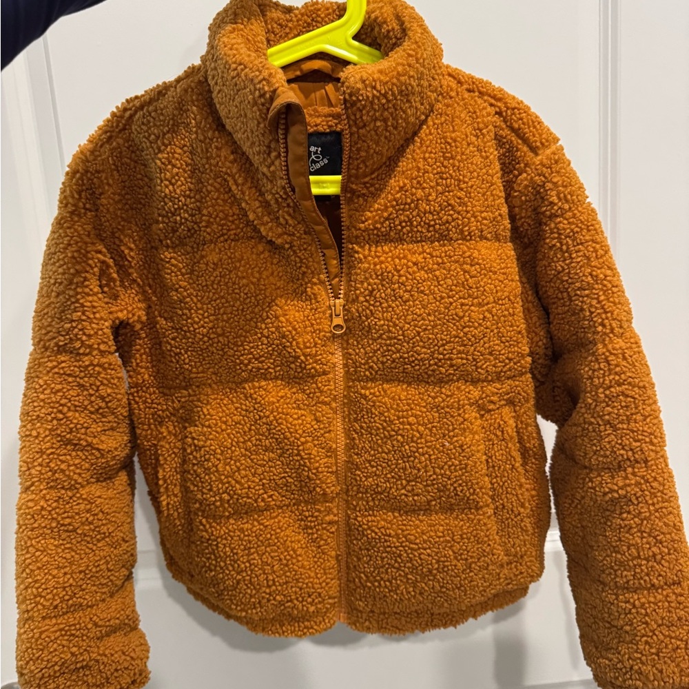 Art Class Warm Orange Puffer Jacket